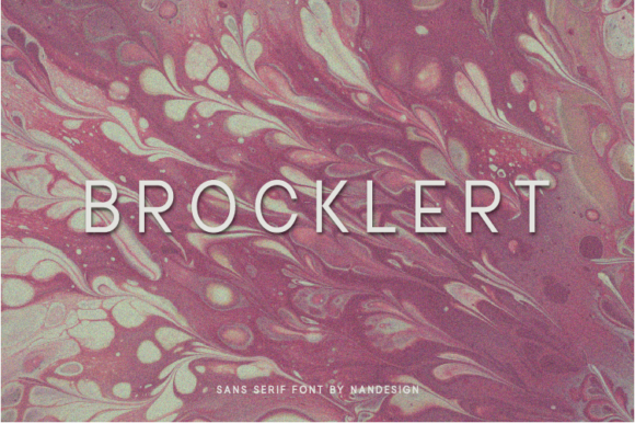 Brocklert: A Clean Font for Creative Projects
