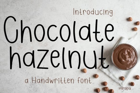 Chocolate Hazelnut Font for Creative Projects