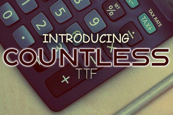 Countless: A Bold Sans Serif for Creative Projects