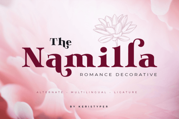 Discover Namilla, a Serif Font