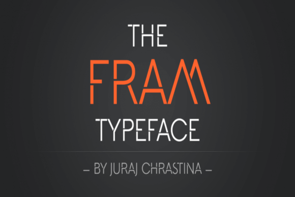 Fram: A Stencil Font for Crafters