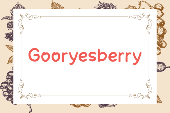 Gooryesberry: A Unique Handwritten Font