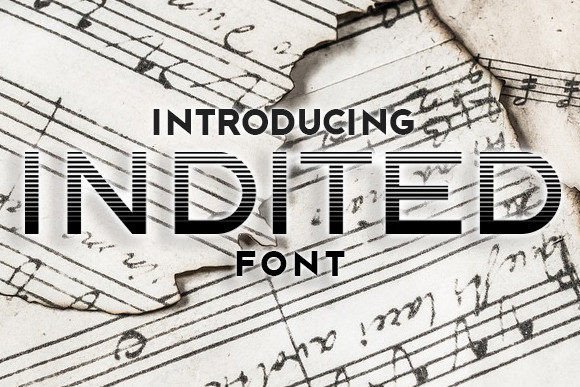 Indited: A Gradient Font for Creative Makers