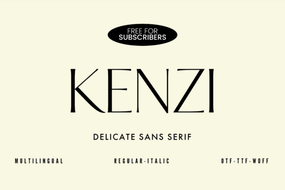 Kenzi: A Modern Sans Serif for Elegant Design