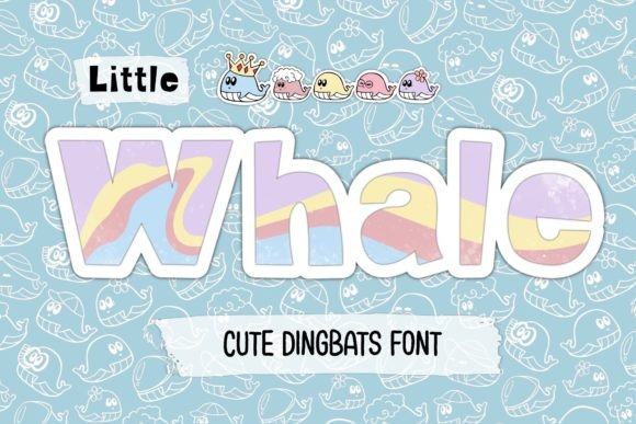 Little Whale Font: Whimsical Design for Makers