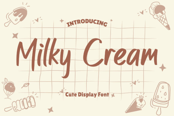 Milky Cream Font for Business