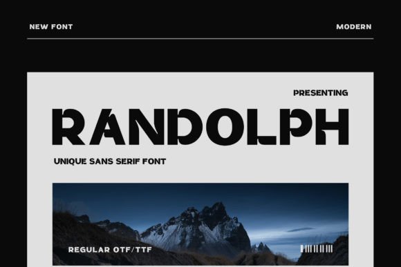 Randolph: A Font for Business Style