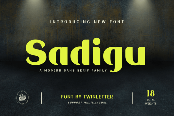 Sadigu: A Bold Sans Serif for Digital Campaigns