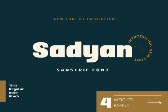 Sadyan: A Modern Sans Serif Font