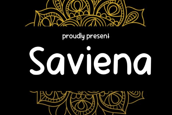 Saviena: A Friendly Handwritten Font