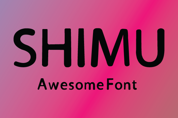 Shimu: A Bold, Creative Font for Designers