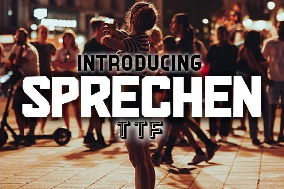 Sprechen: A Modern Sans Typeface for Web Design
