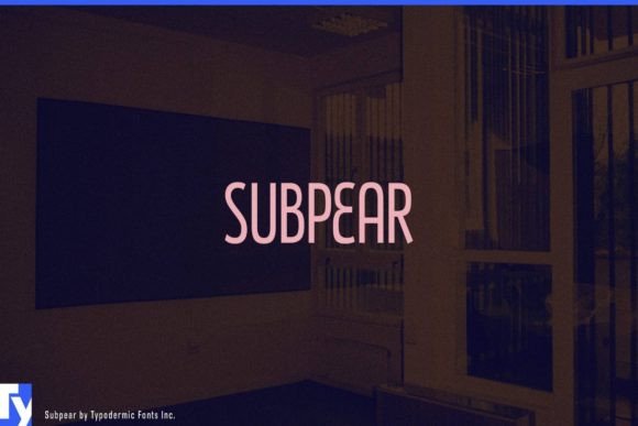 Subpear: A Friendly Font for Digital Marketing