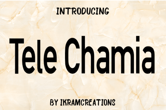 Tele Chamia Font for Creative Projects