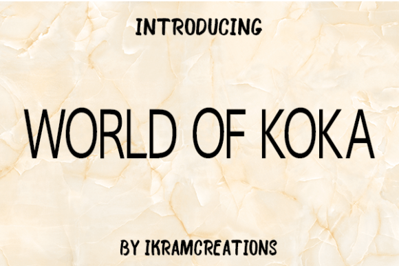 World of Koka Font for Web Design