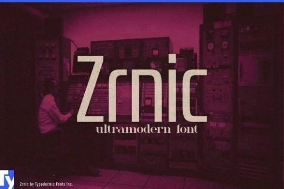 Zrnic: Modern Font for Craft Creators